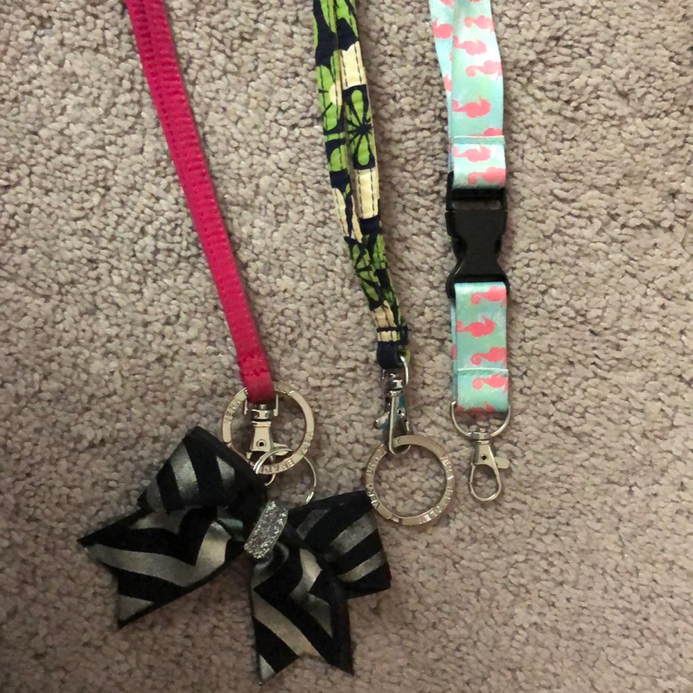 Vera Bradley and Simply Southern lanyards (set)